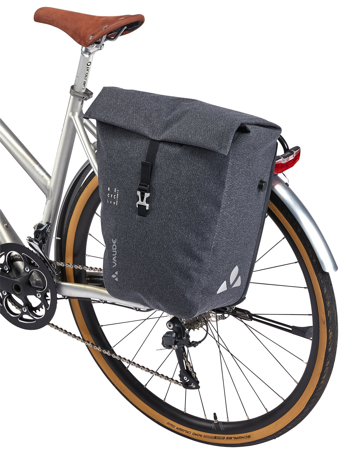 fahrradtasche single VAUDE ReCycle Pro Single Fahrradtasche schwarz