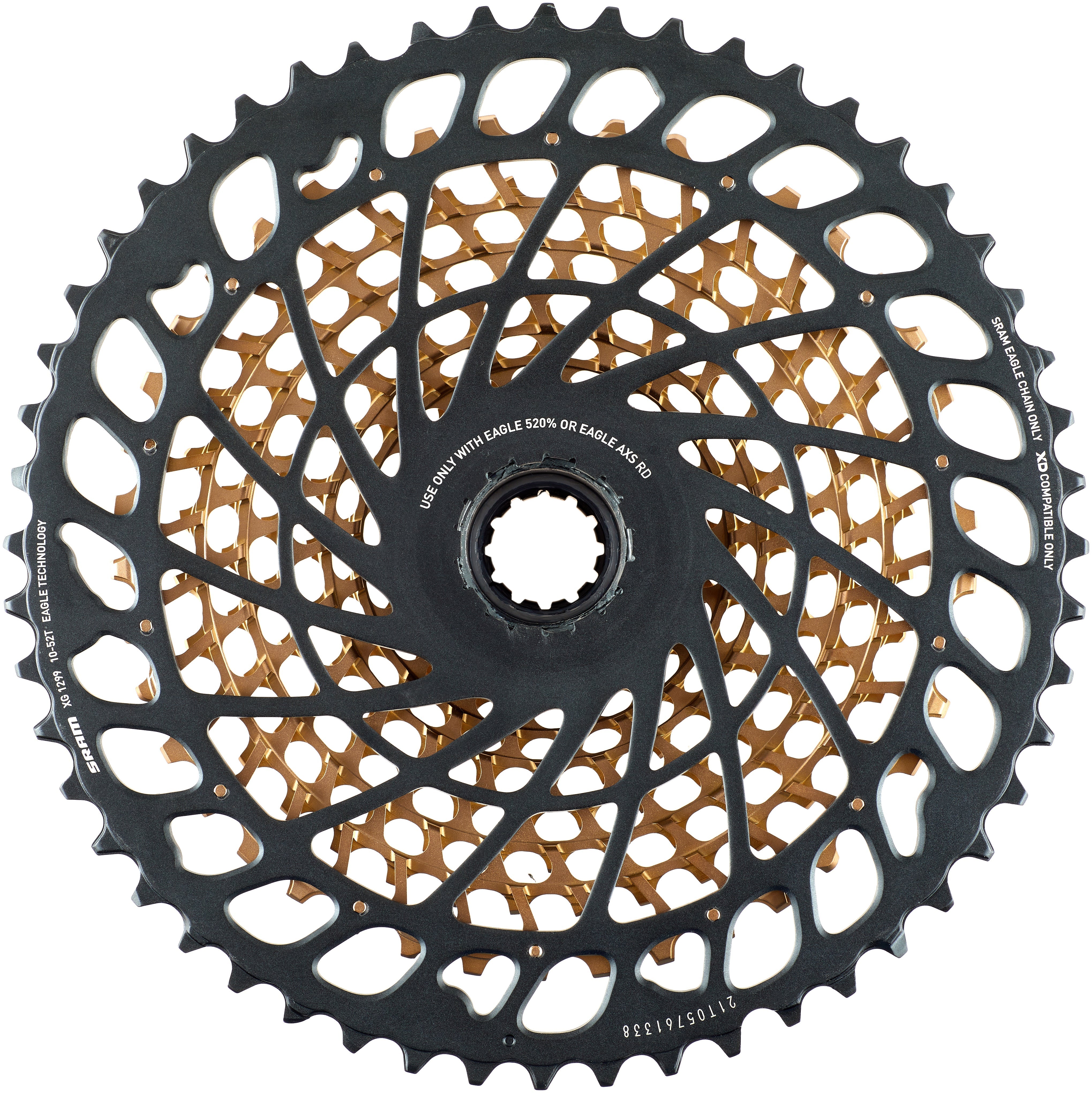 SRAM XG-1299 Eagle Kassette 12-fach braun