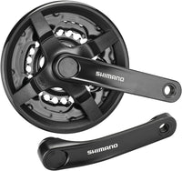 Shimano FC-TY301 Kurbelgarnitur Vierkant 6/7/8-fach 42/34/24 Zähne schwarz – aktuelle Variante