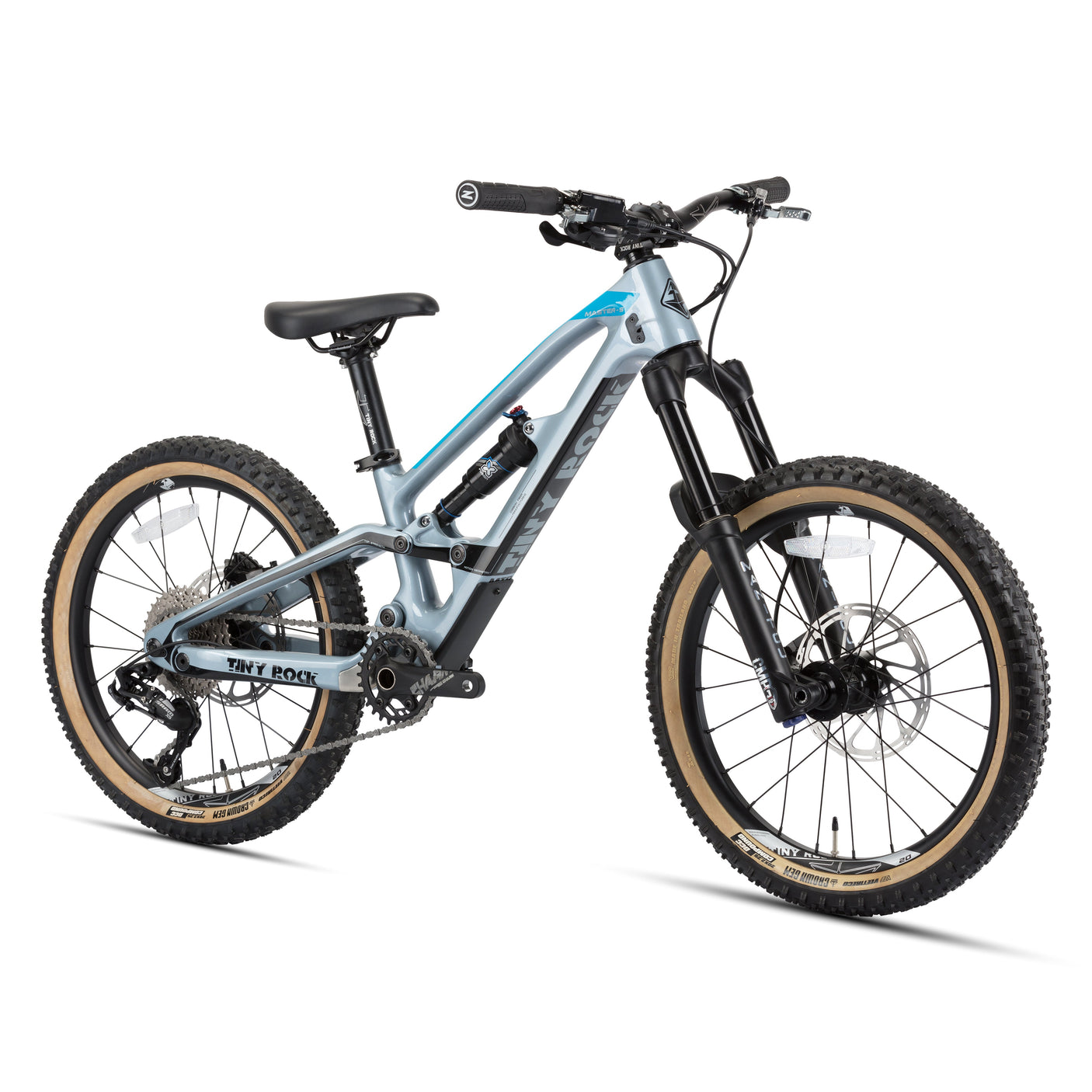 Tiny Rock 20" Master S Carbon Silbergrau/Ozeanblau (2025)