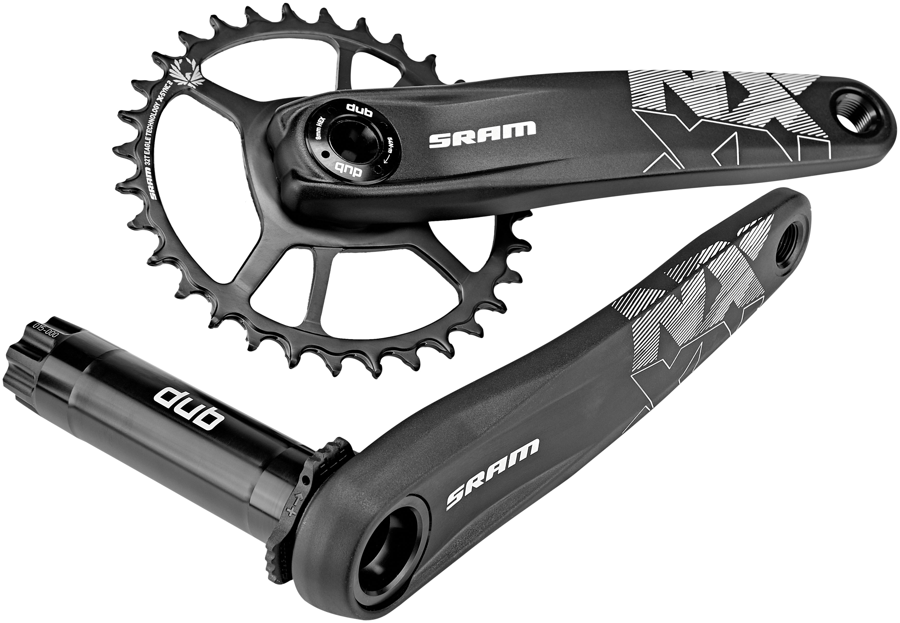 SRAM NX Eagle DUB Kurbel DM X-SYNC 32 Zähne 12-fach schwarz