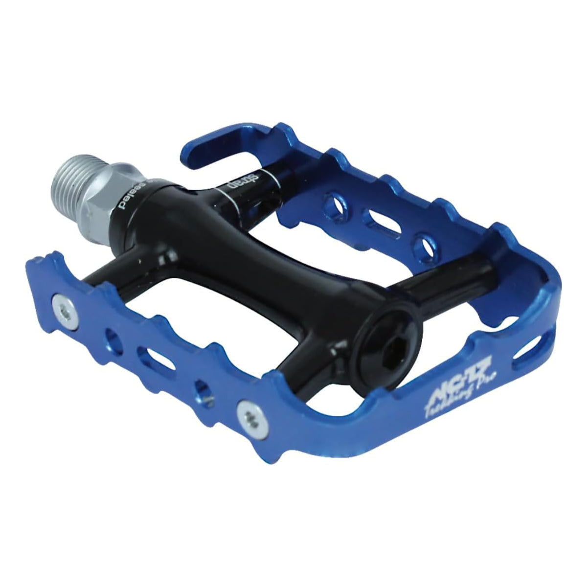 NC-17 Plattformpedal Trekking Pro, Alu, Präzisionslager schwarz/blau