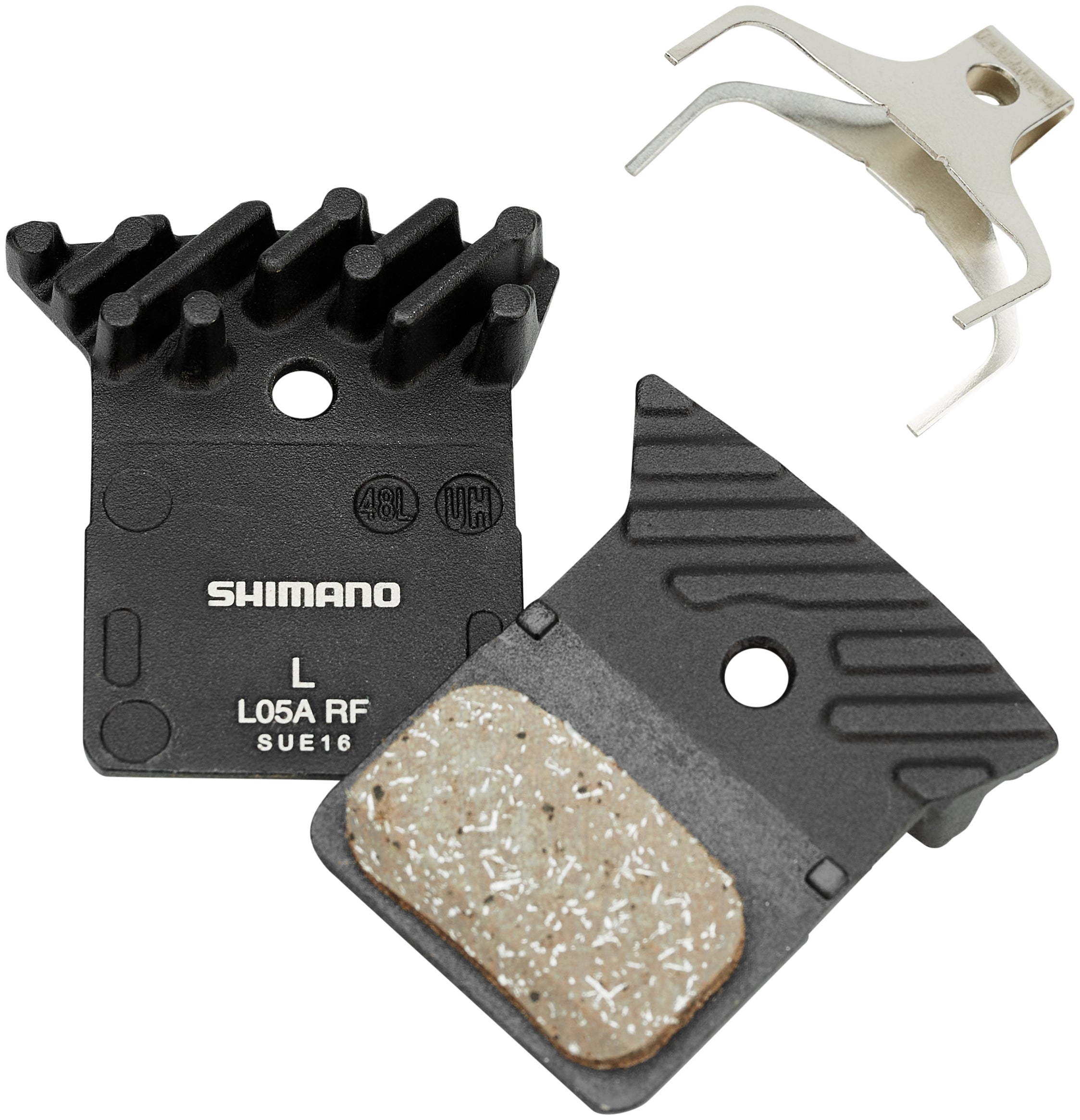 Shimano L05A-RF Resin Scheibenbremsbeläge mit Kühlrippen Dura Ace/Ultegra/105/Tiagra/GRX/Metrea 25 Paar