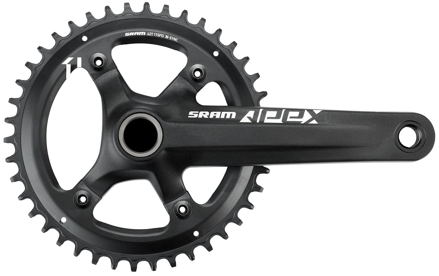SRAM Apex 1 Kurbelgarnitur 42 Zähne 11-fach schwarz