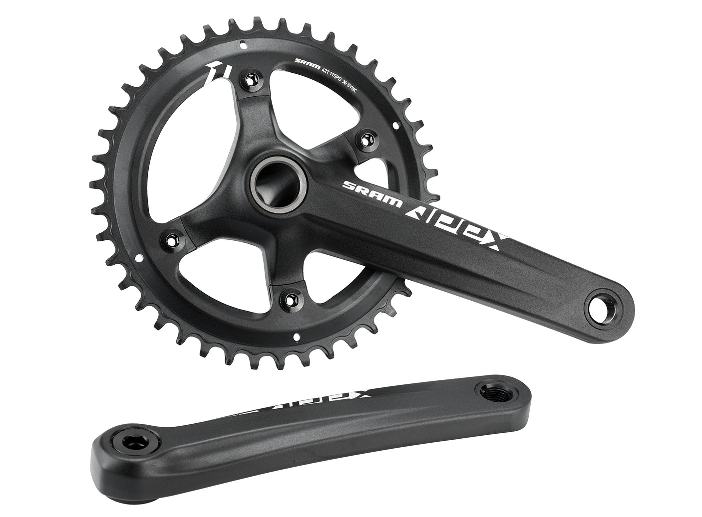SRAM Apex 1 Kurbelgarnitur 42 Zähne 11-fach schwarz