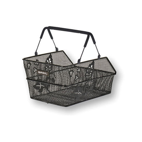 Basil Cento S Flower Hinterradkorb Universal schwarz