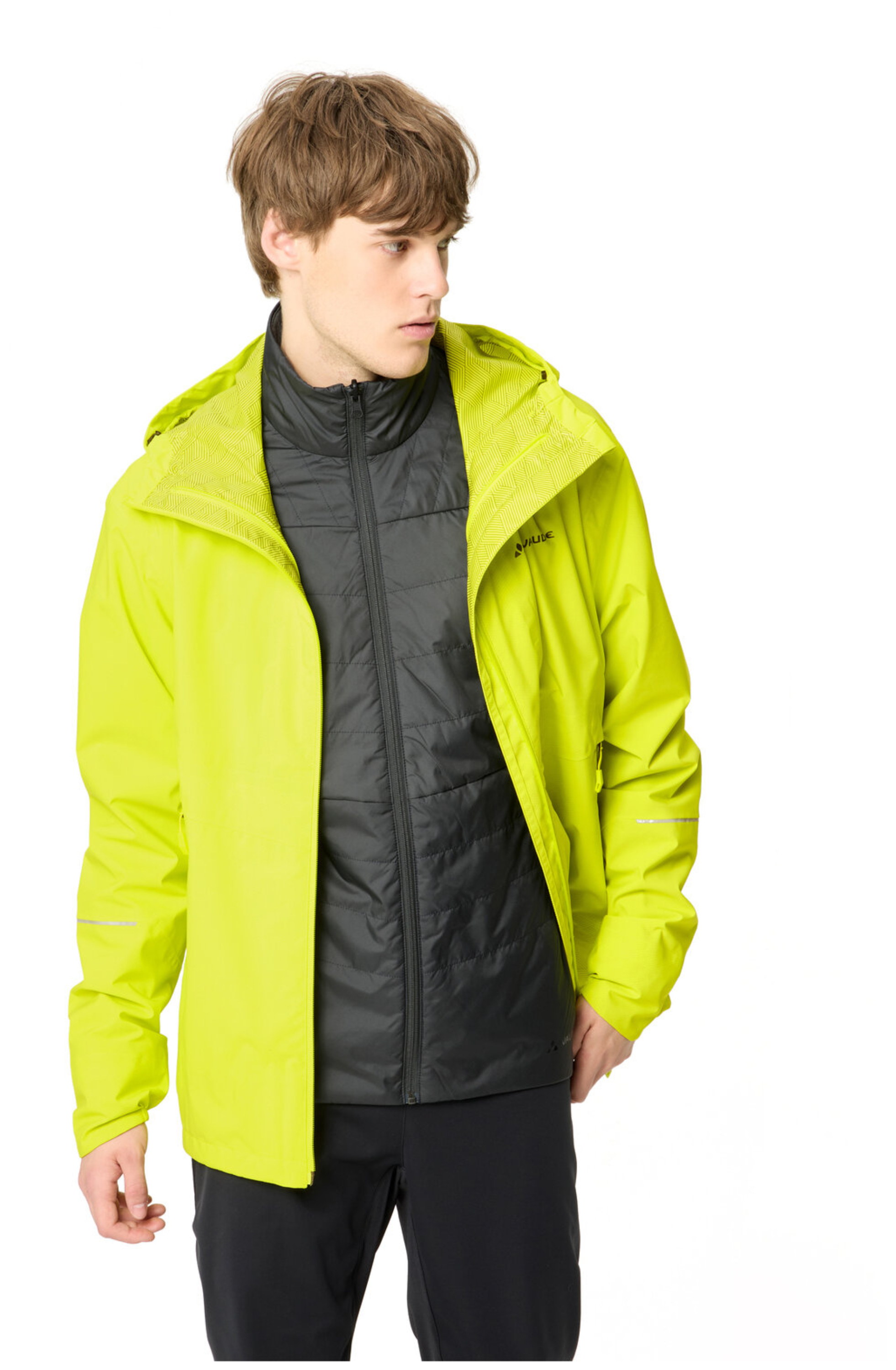 VAUDE Men's Yaras 3in1 Jacket II bright green
