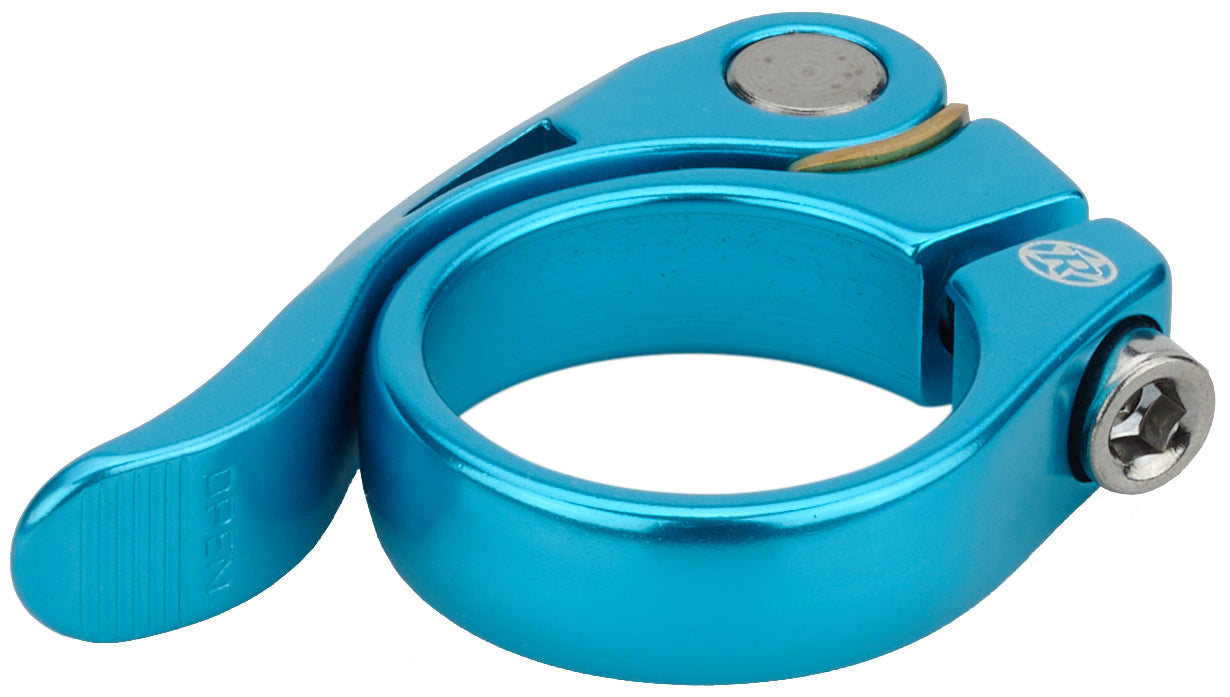 Reverse Long Life Sattelklemme Ø34,9mm türkis