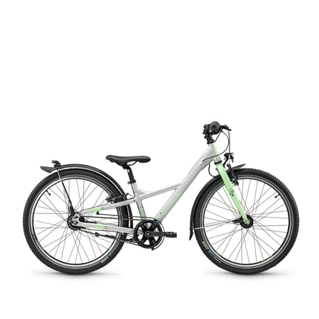 S'COOL Junior Bikes Kinderfahrrad XXlite sl 24 Zoll 7-Gang Silver/Pastel Green