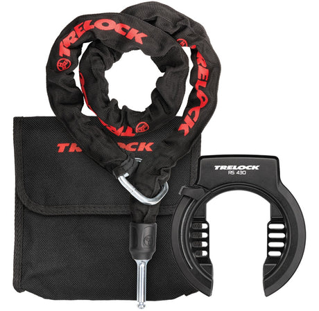 Trelock RS 430 P-O-C Rahmenschloss AZ + ZR 355 Plug-In Chain + Transporttasche