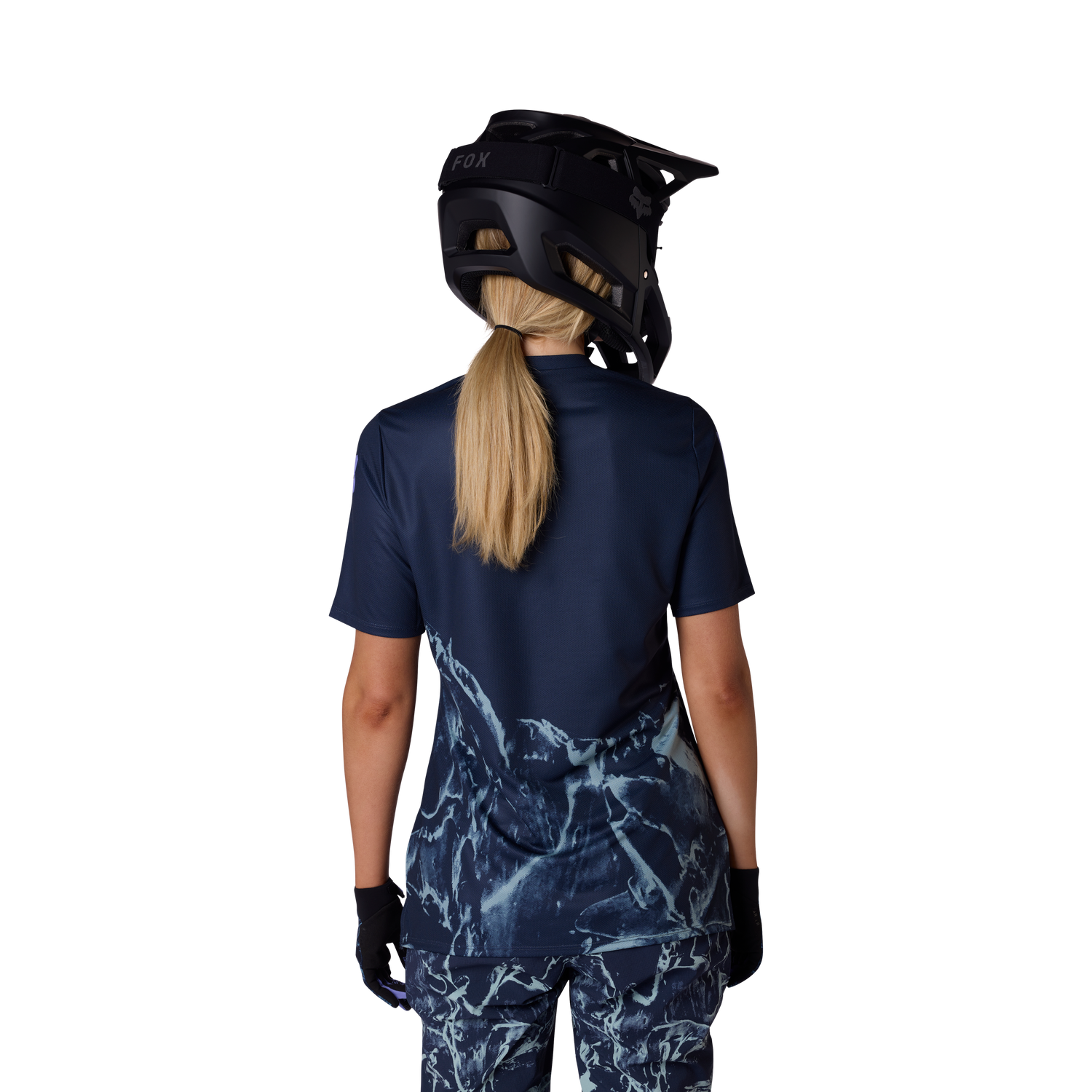 fahrradbekleidung damen fox Fox W Ranger SS Jersey Img Print | Damen Kurzarm-Trikot | Arctic Blue