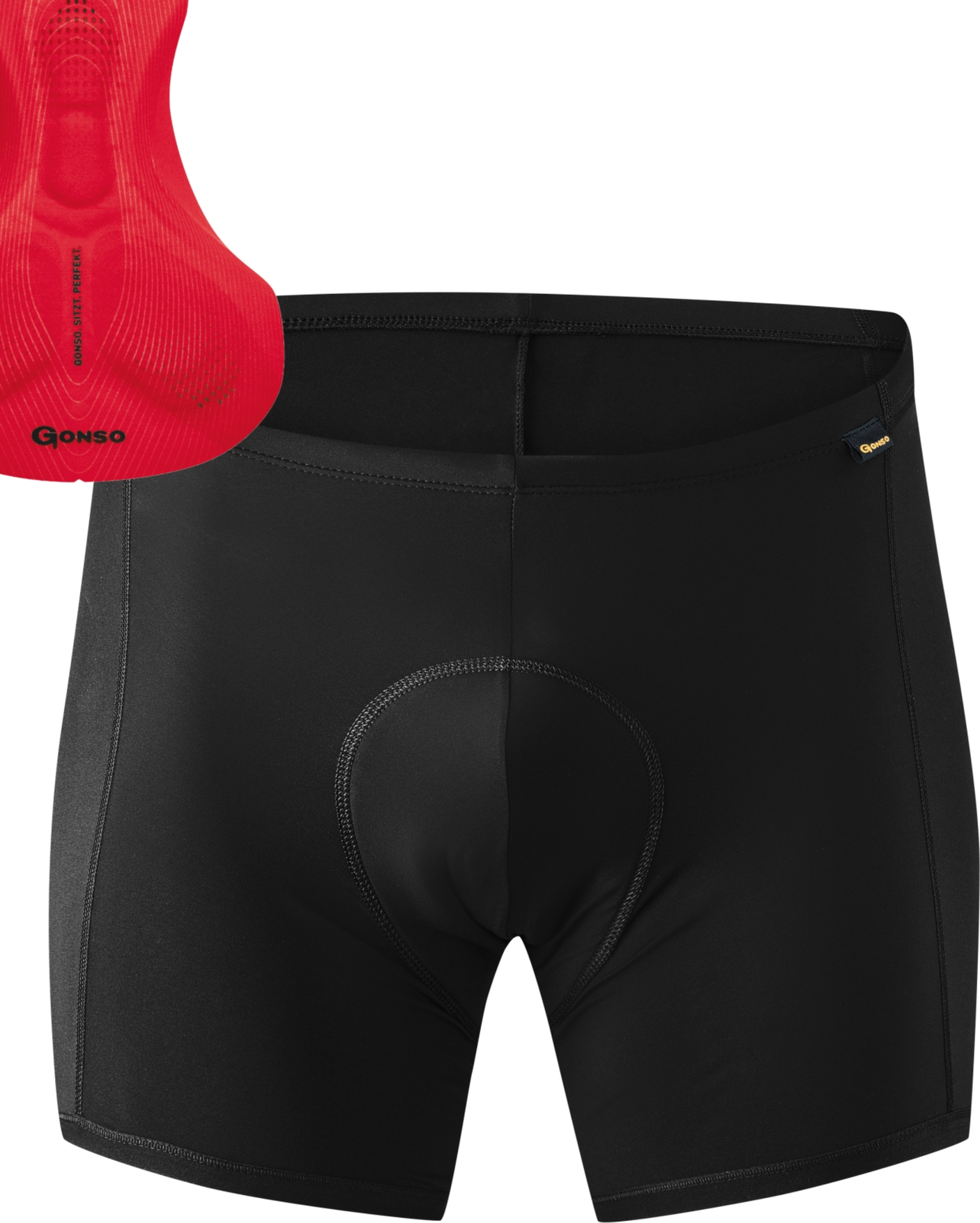 Gonso SITIVO Herren Unterhose black / fire