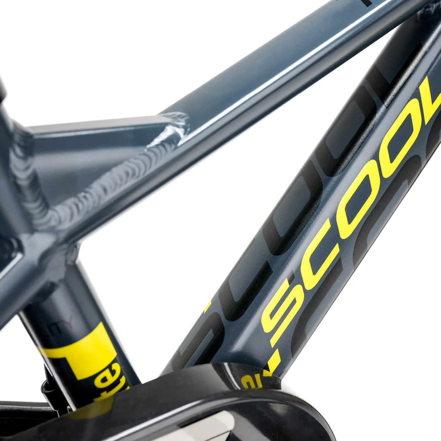 S'COOL Junior Bikes XXlite EVO 16 Zoll 1-Gang Dark Grey/Yellow