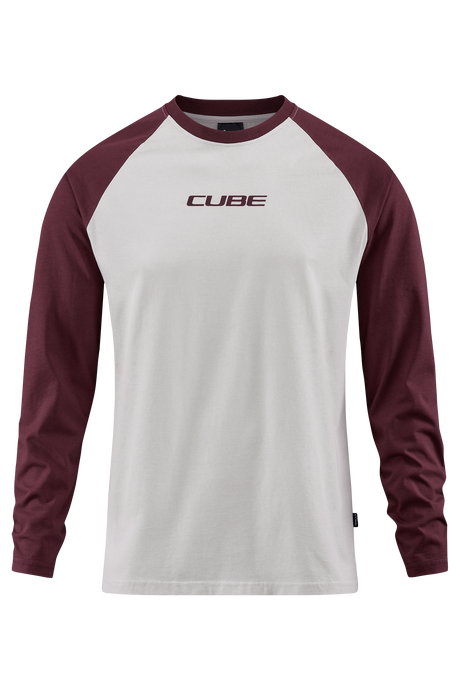 CUBE Organic Longsleeve red´n´beige