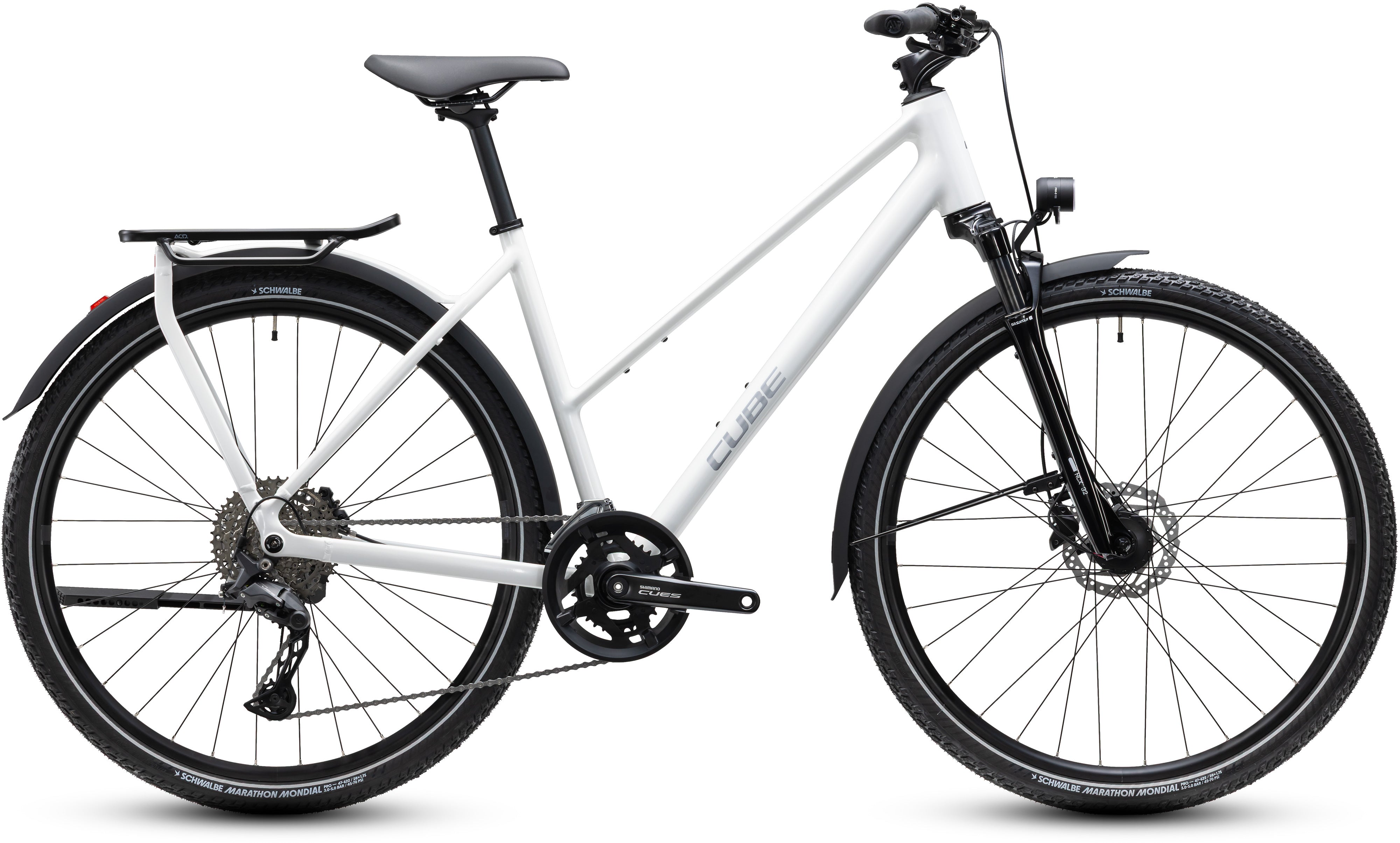 Cube Kathmandu Pro Trapez metallicwhite´n´chrome (2027)
