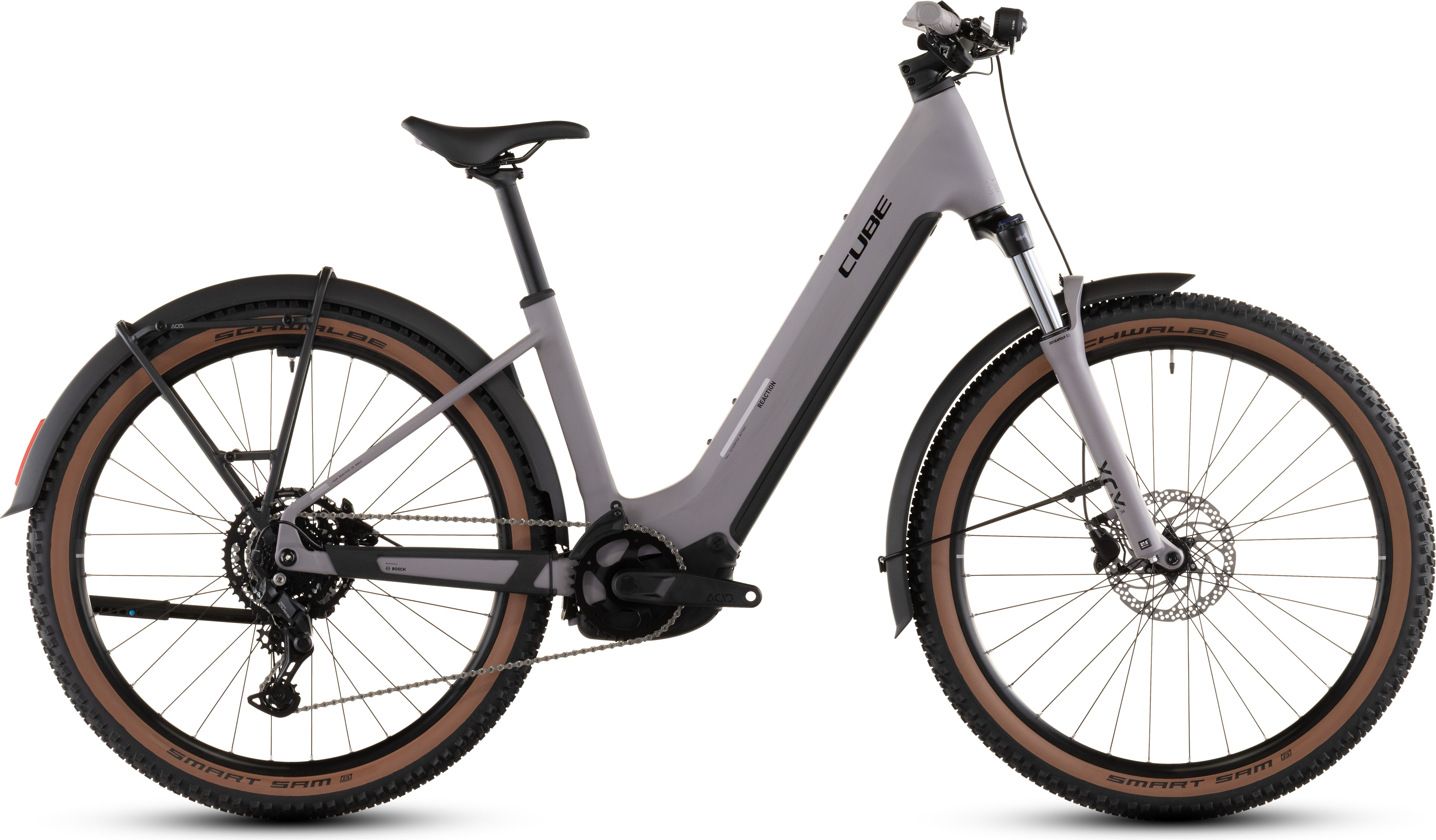 cube e bike damen reaction hybrid Cube Reaction Hybrid Performance 600 FE Easy Entry (2026) | 27,5 Zoll E-MTB Hardtail | plumgrey´n´black