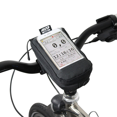 NC-17 Connect Smartphone Tasche für Vorbau, Klettverschluss schwarz uni