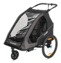 Cube Kinder Fahrradanhänger Double PURE black, grey