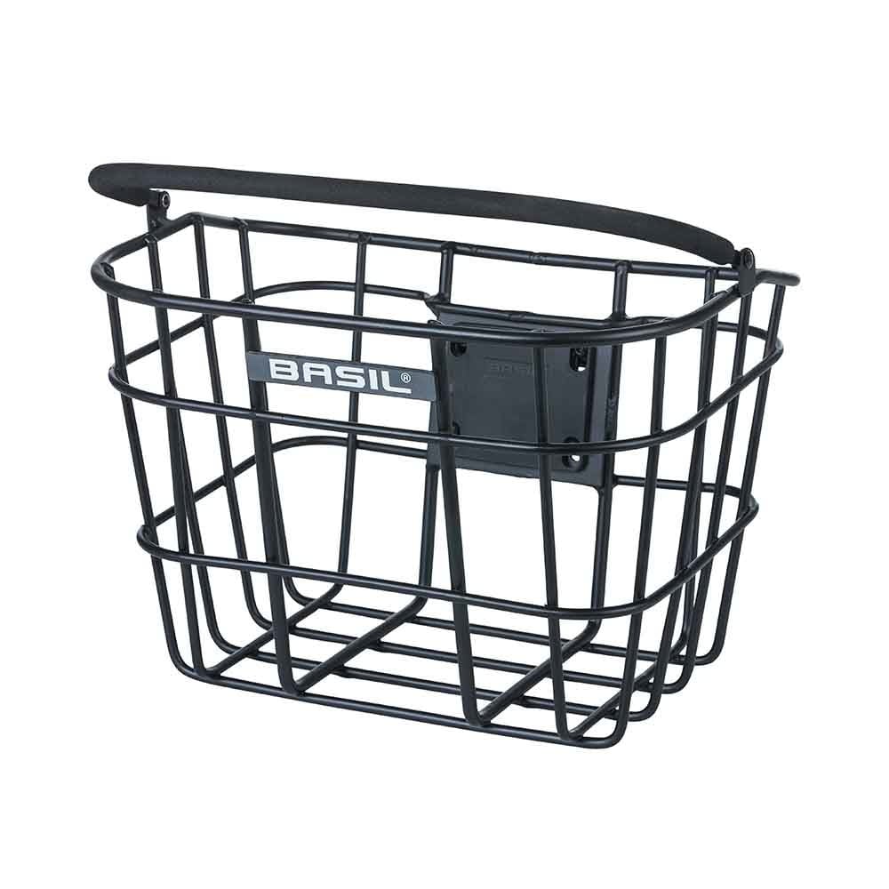 fahrrad lenker mit korb Basil Bremen Alu KF Lenkerkorb schwarz