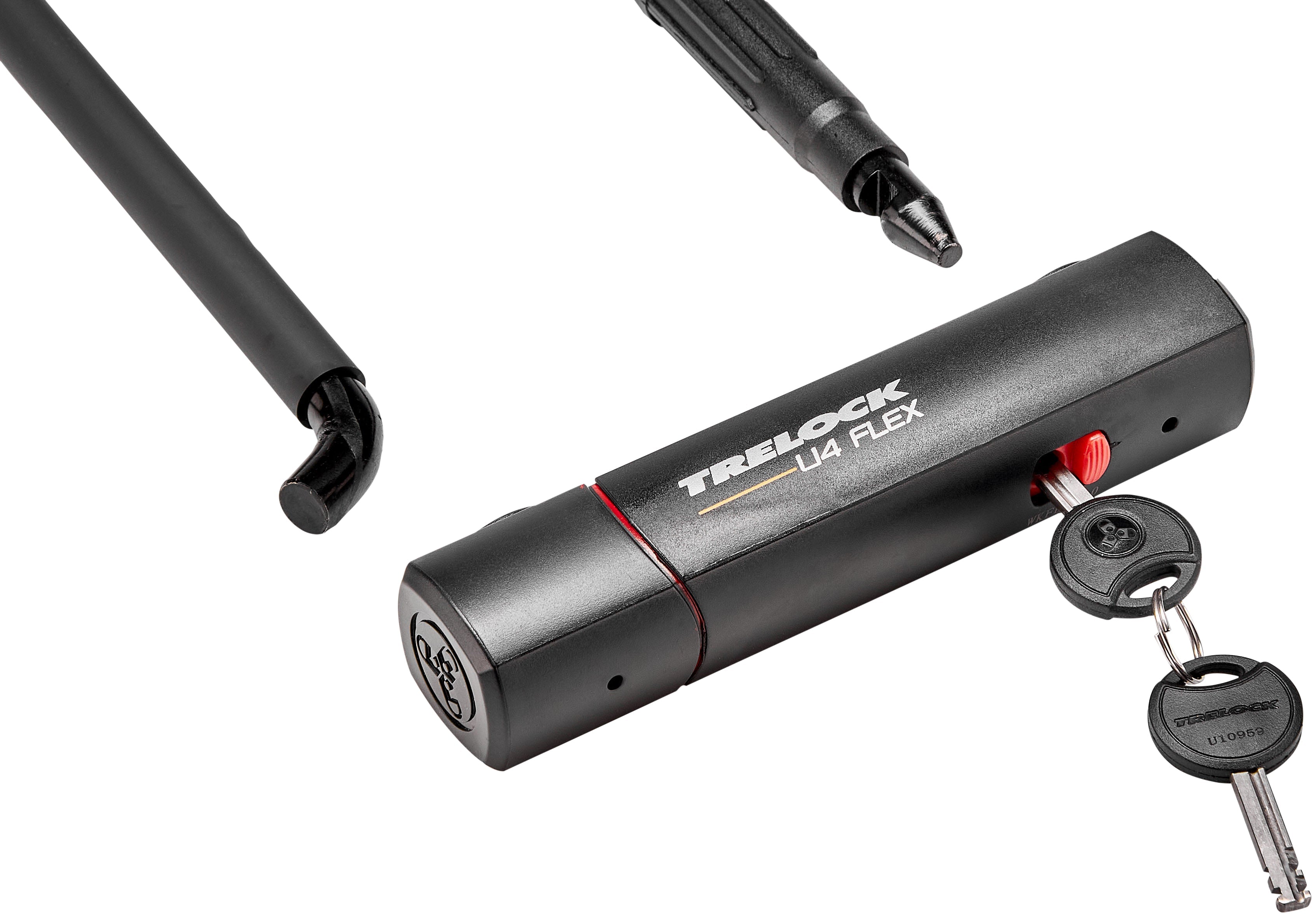 Trelock U4 Flex Bügelschloss inkl. ZB 401 Halterung