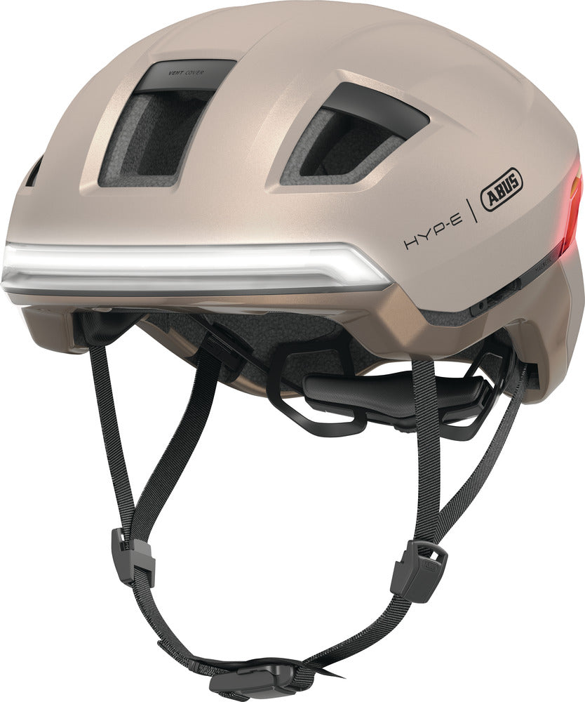 fahrradhelm damen retro beige Abus HYP-E Urban Fahrradhelm | champagne gold