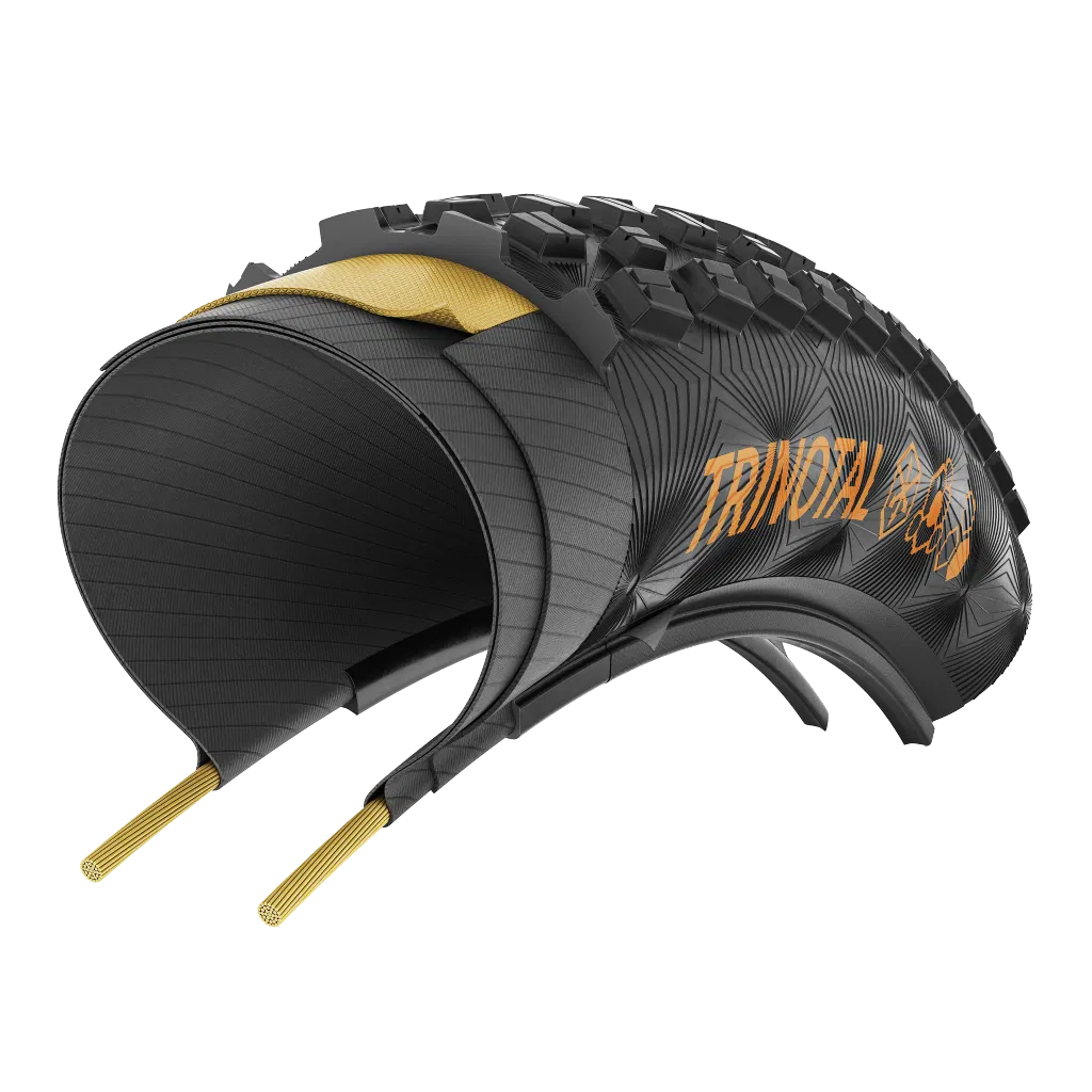 Continental Trinotal Trail Grip Falt 28" Faltreifen  schwarz / transparent skin