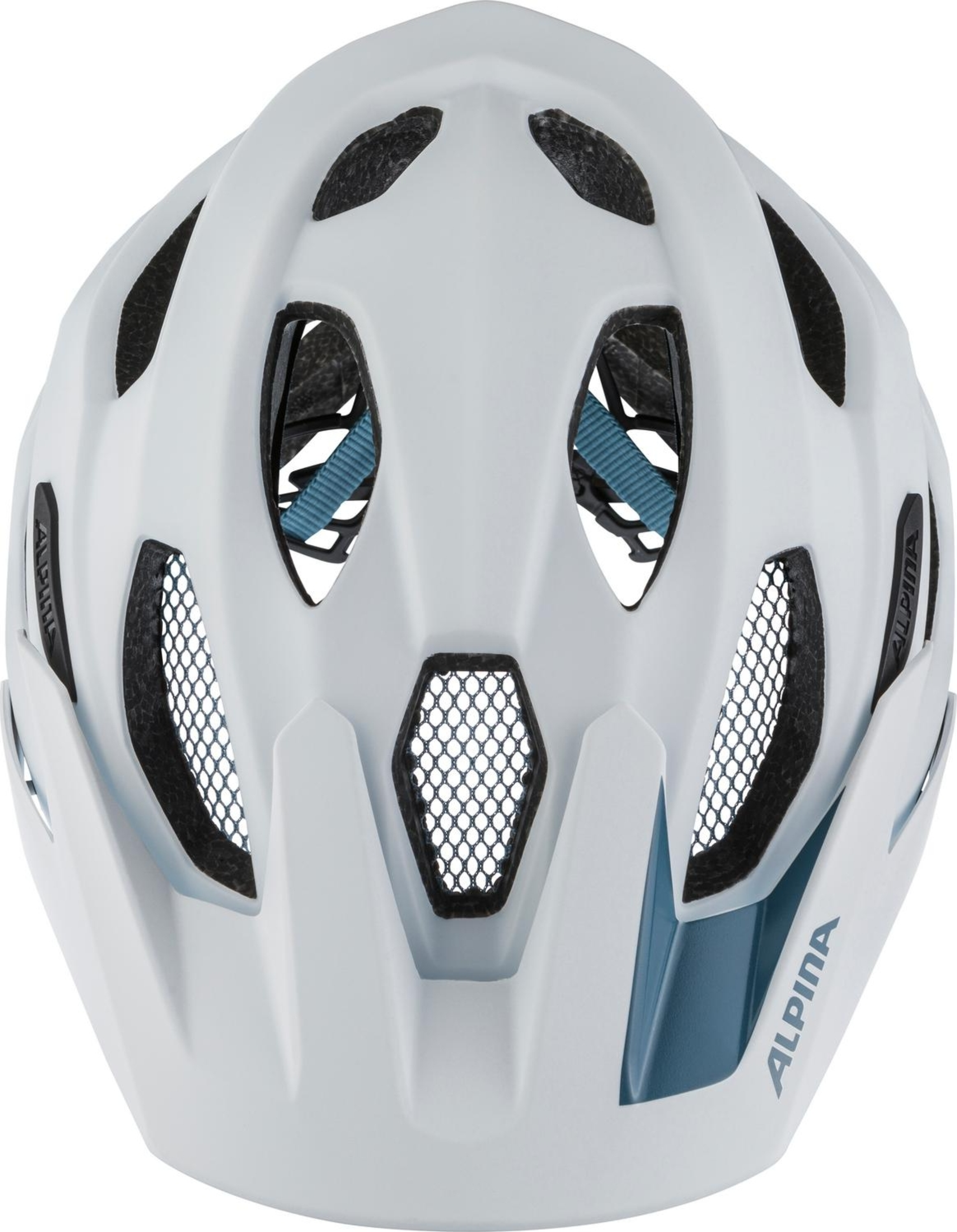 Alpina Carapax 2.0 Enduro/MTB Helm white pebble blue matt