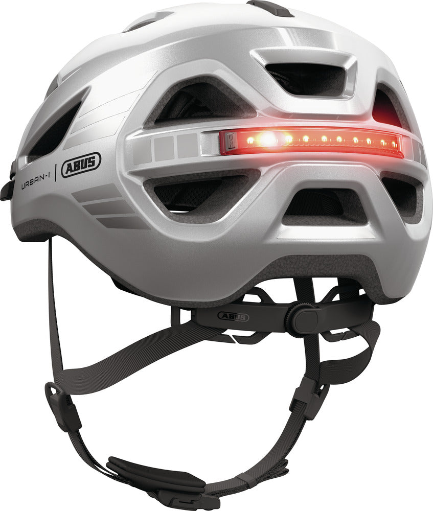 Abus URBAN-I 4.0 Urban signal silver Fahrradhelm