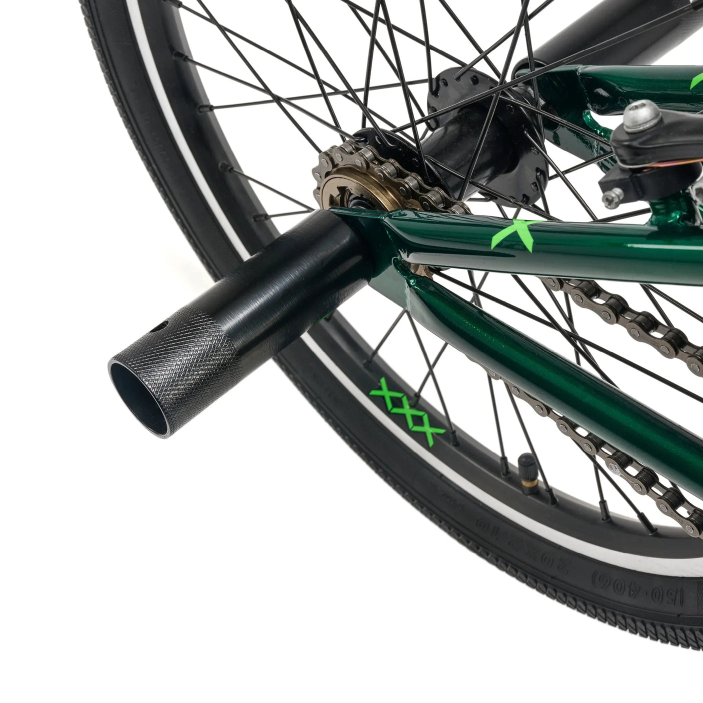 S'COOL Junior Bikes XtriX 20 Zoll 1-Gang BMX Dark Green/Neon Green