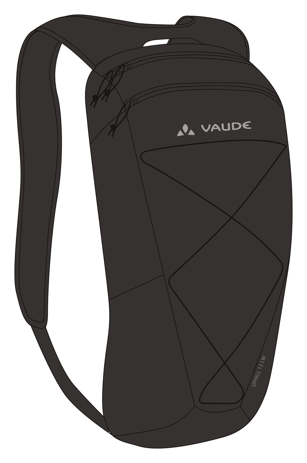 VAUDE Uphill 16 Rucksack - Leichter Fahrradrucksack 16 Liter | Klimaneutral, Mit Regenhülle, 3D Mesh
