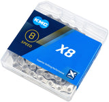 KMC X8 Kette 6-/7-/8-fach silber