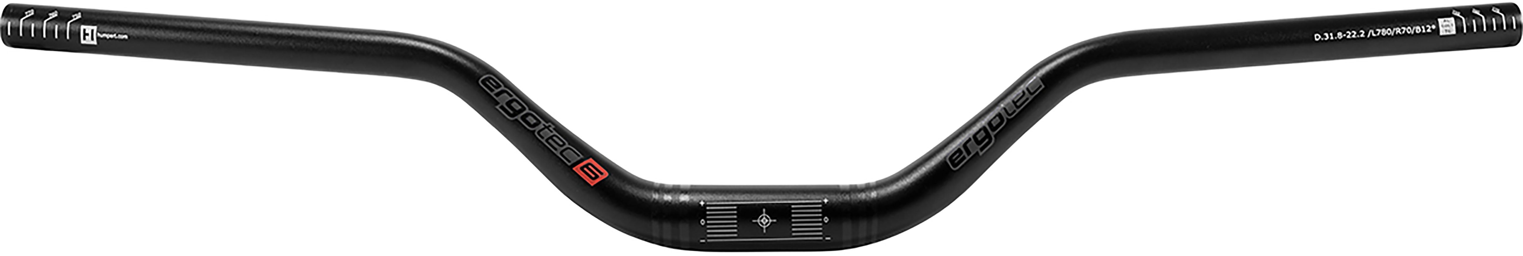 Humpert Ergotec Riser 70 Lenker Ø31,8mm 12° schwarz
