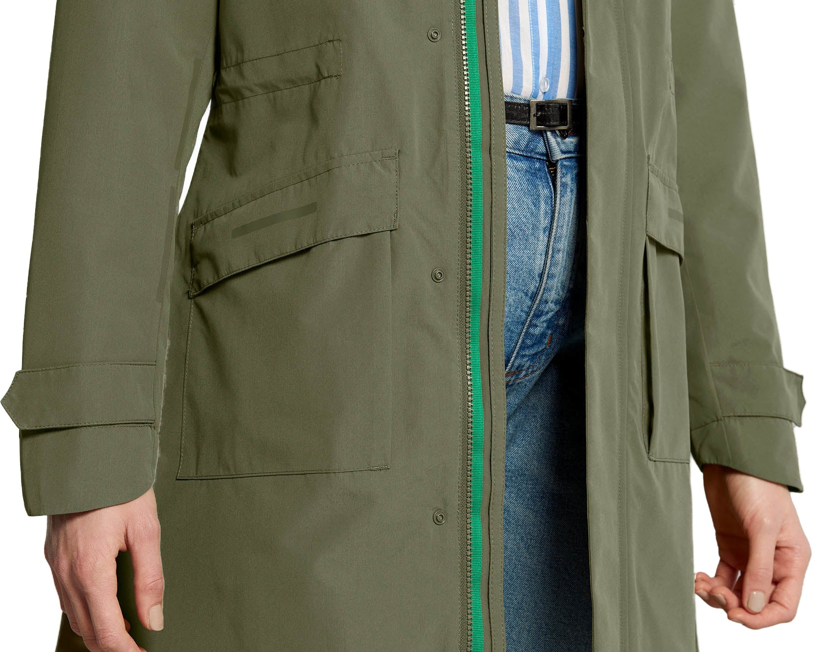 Basil Mosse Regenparka Damen oliv