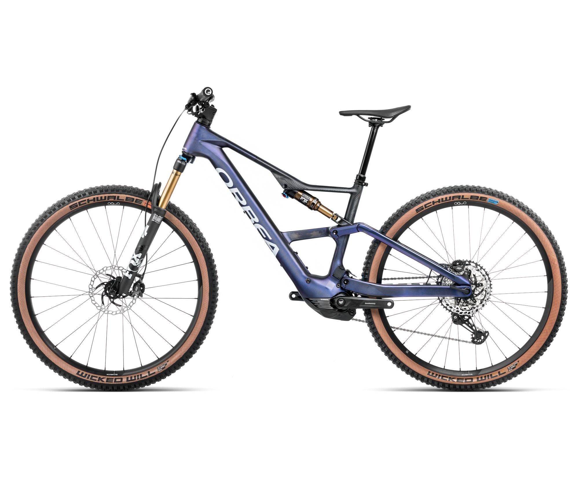 Orbea RISE SL M10 630W Tanzanite Carbon View - Carbon Raw (2025)