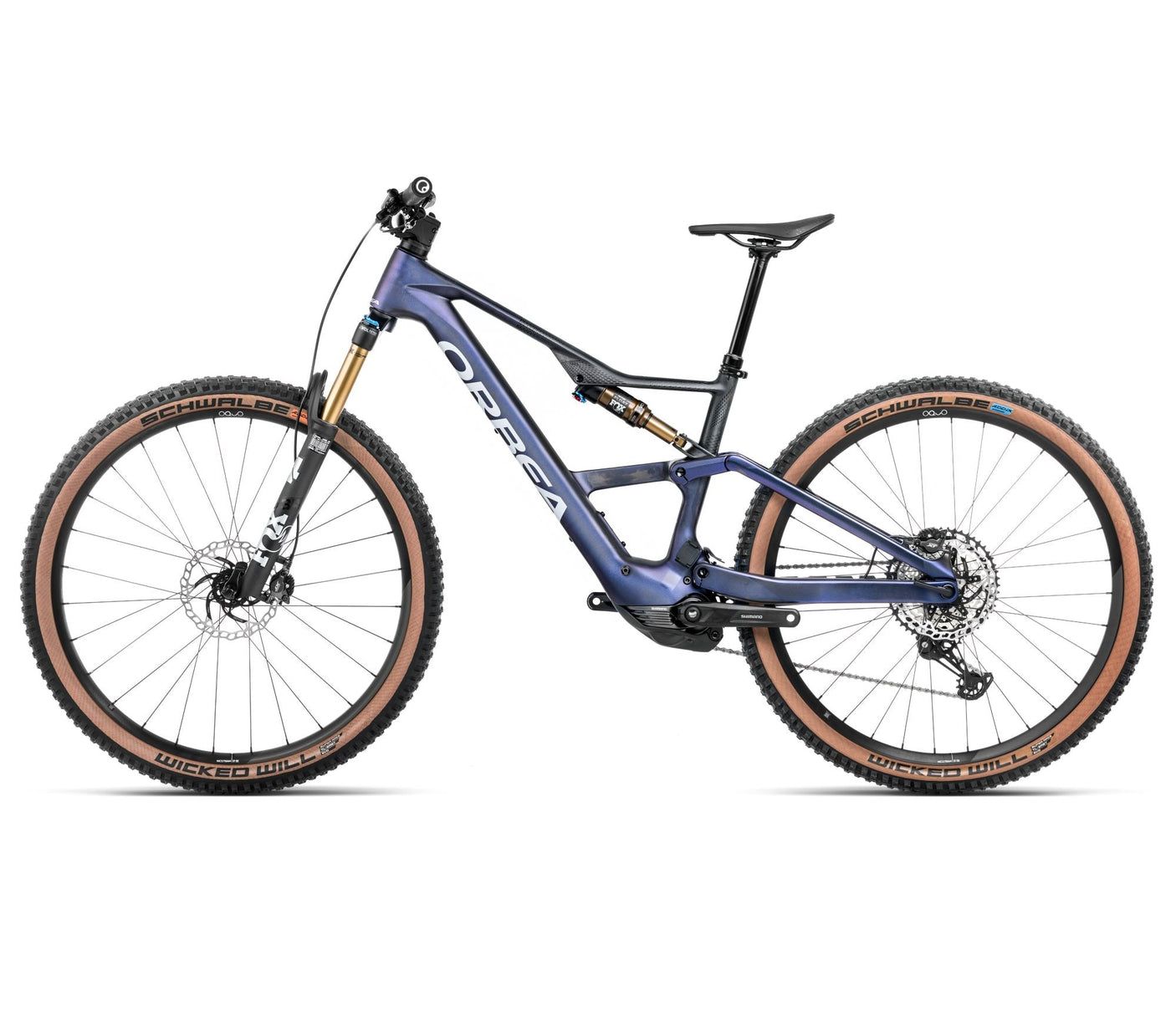 Orbea RISE SL M10 630W Tanzanite Carbon View - Carbon Raw (2025)