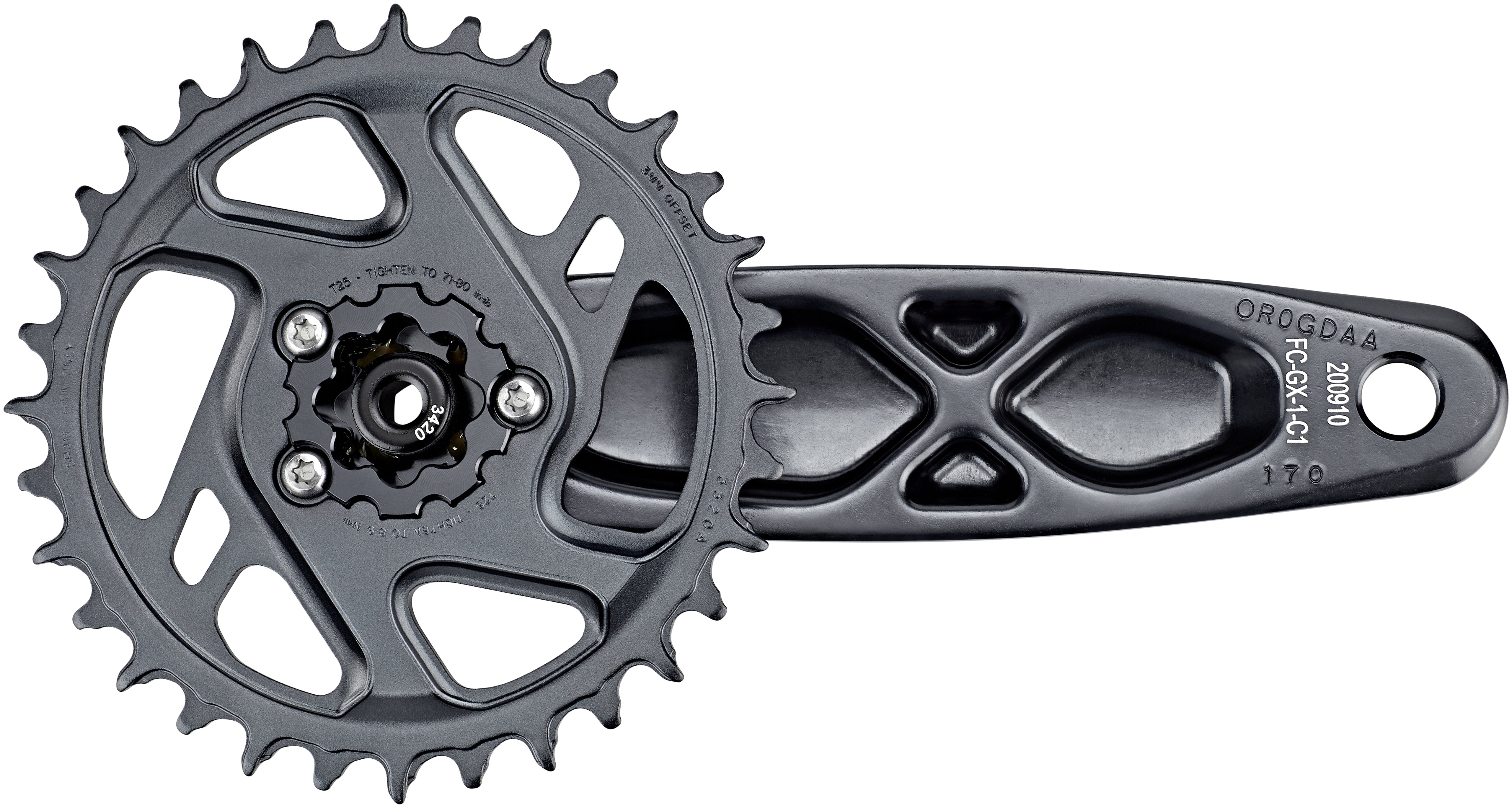 SRAM GX Eagle SuperBoost+ DUB Kurbelgarnitur 12-fach 32 Zähne DM grau