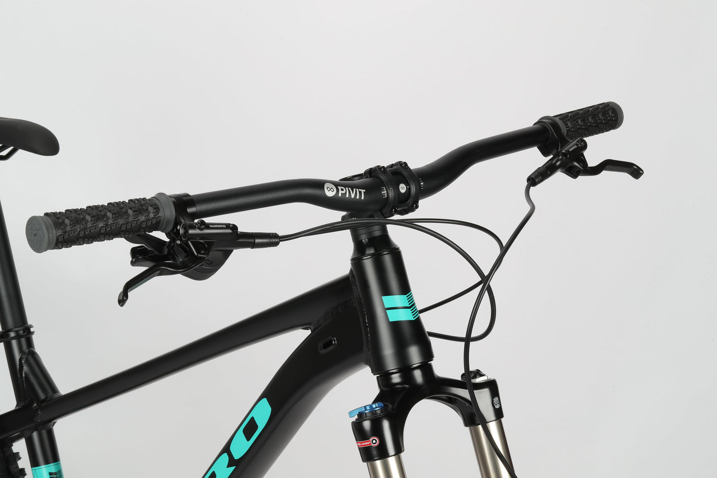 Haro Bikes Double Peak 2 - Matte Black / Teal (2025)
