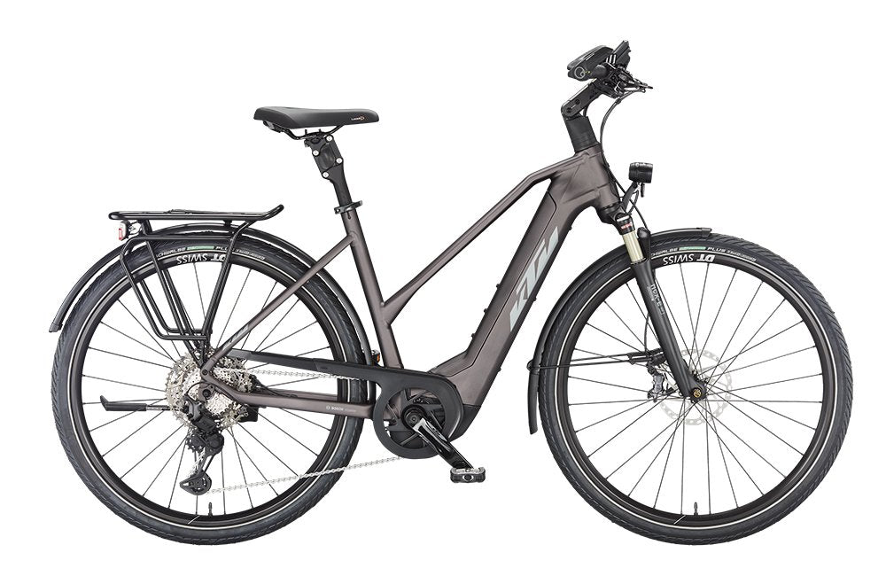 ktm e fahrrad kaufen KTM MACINA STYLE 710 Trapez 750 | Trekking E-Bike | elderberry matt