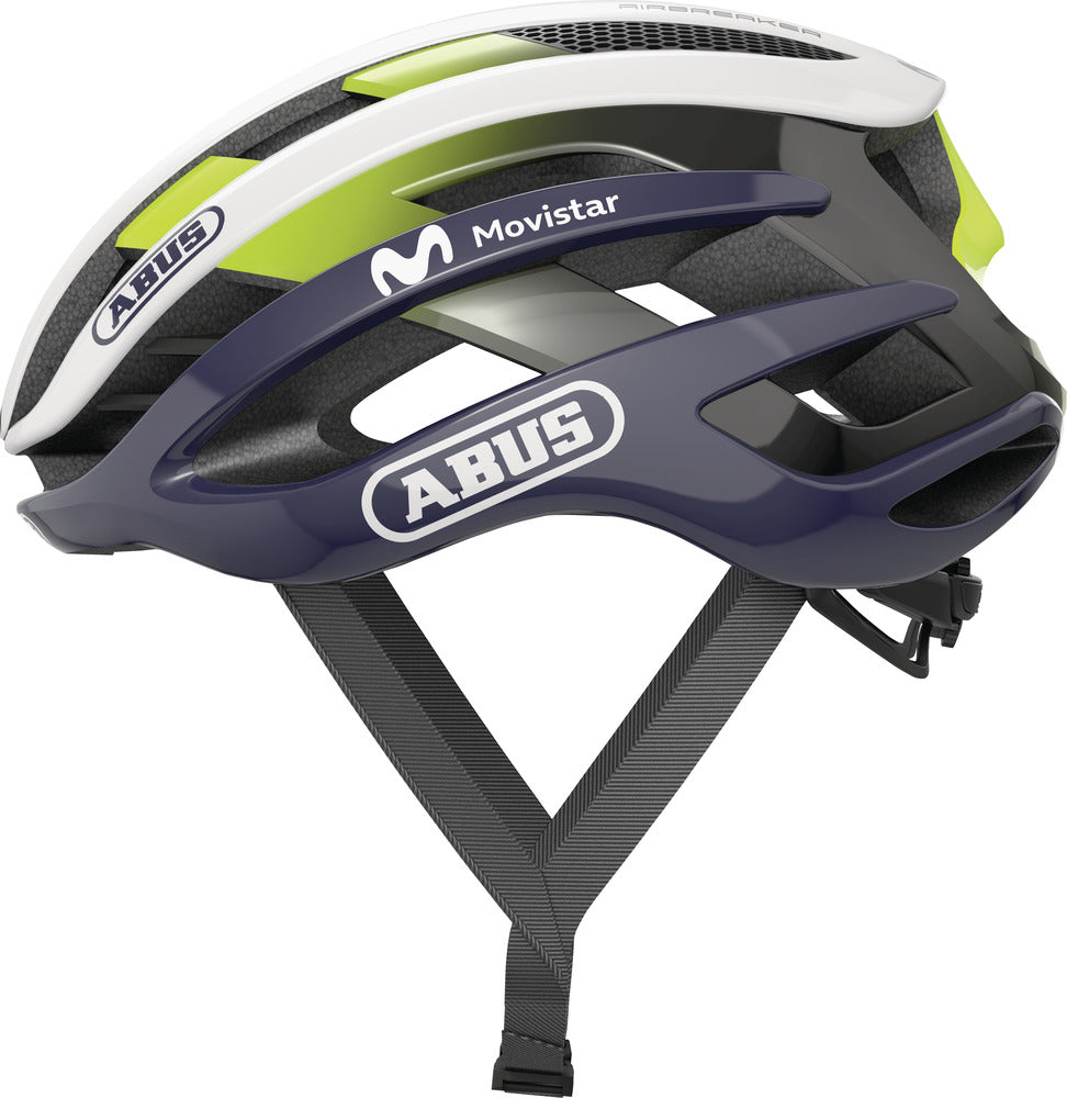 beste fahrradhelme 2024 Abus Airbreaker Road Rennradhelm | Movistar Team 24