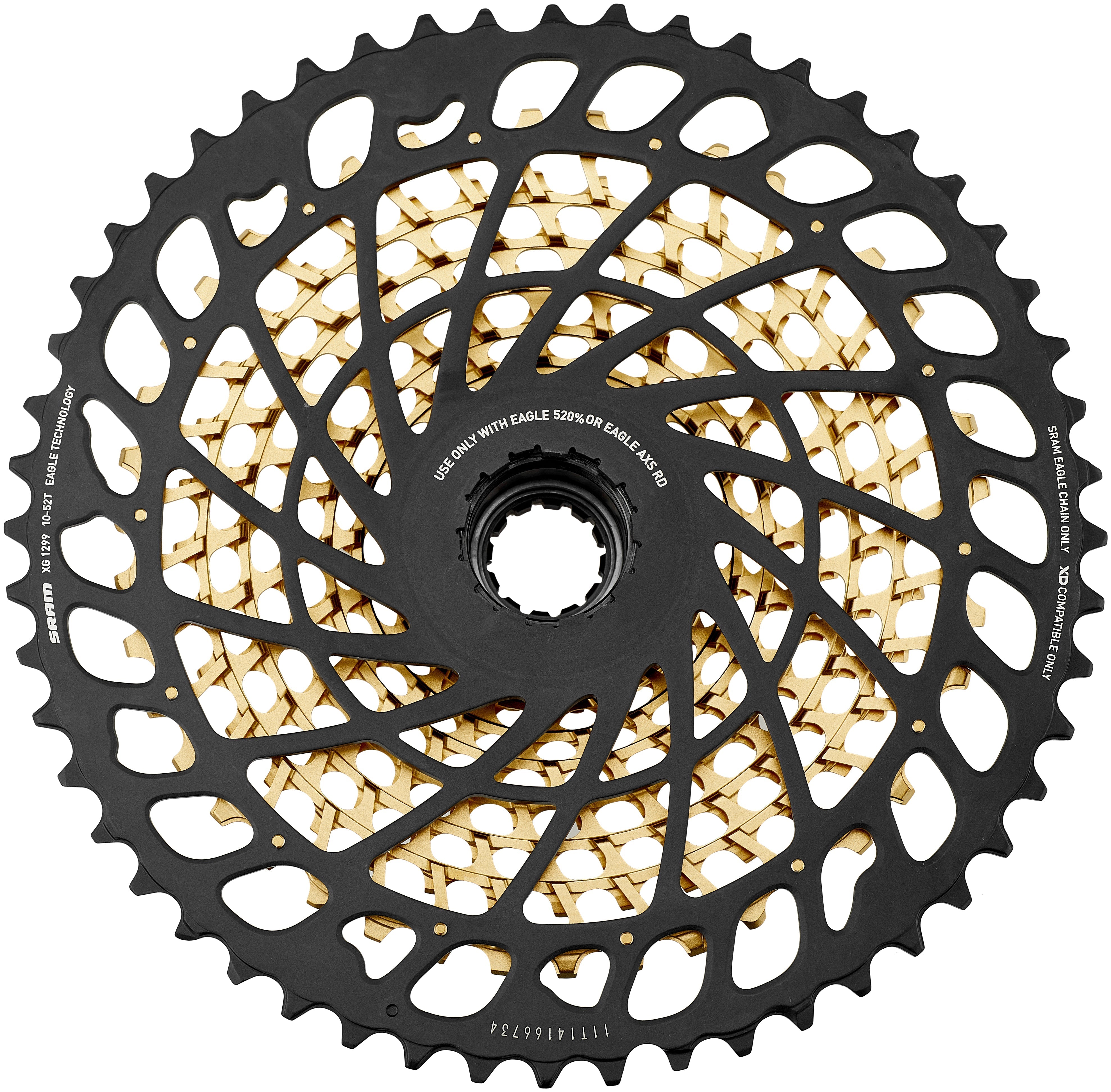SRAM XG-1299 Eagle Kassette 12-fach gold