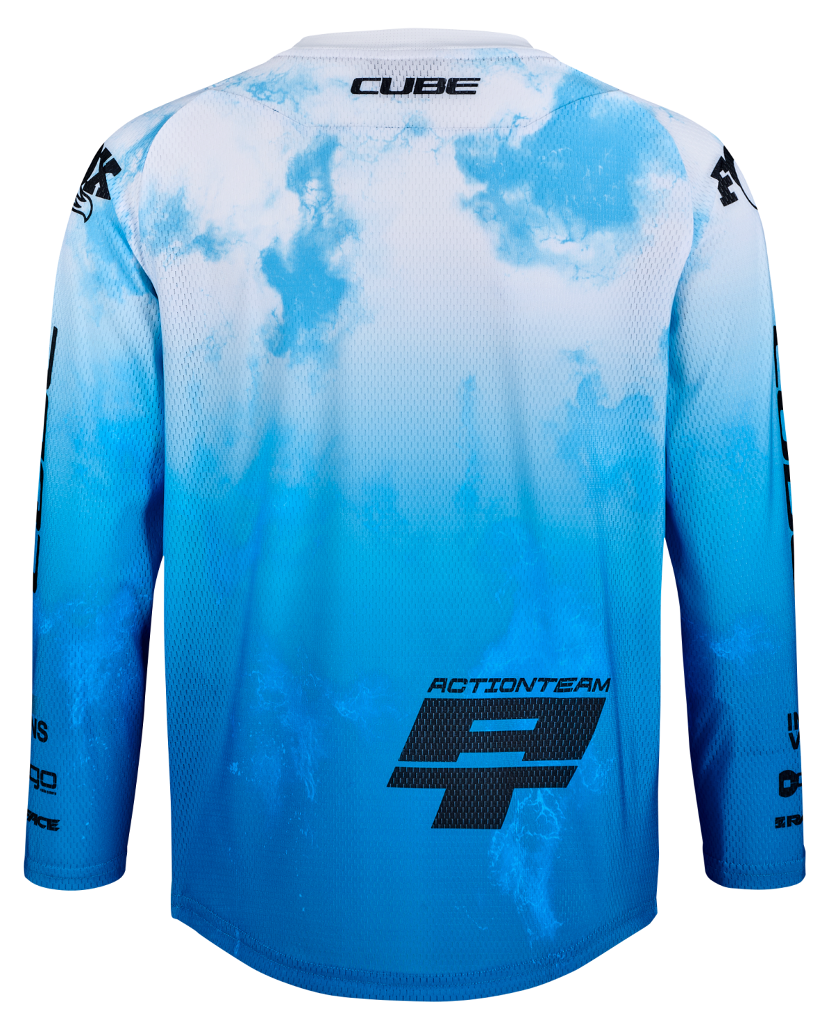 cube rennrad trikot set Cube MTB ROOKIE X Actionteam | Kinder Radtrikot langarm | topas blue