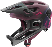 uvex React Jr. Fullface Kinderhelm Cranberry Matt