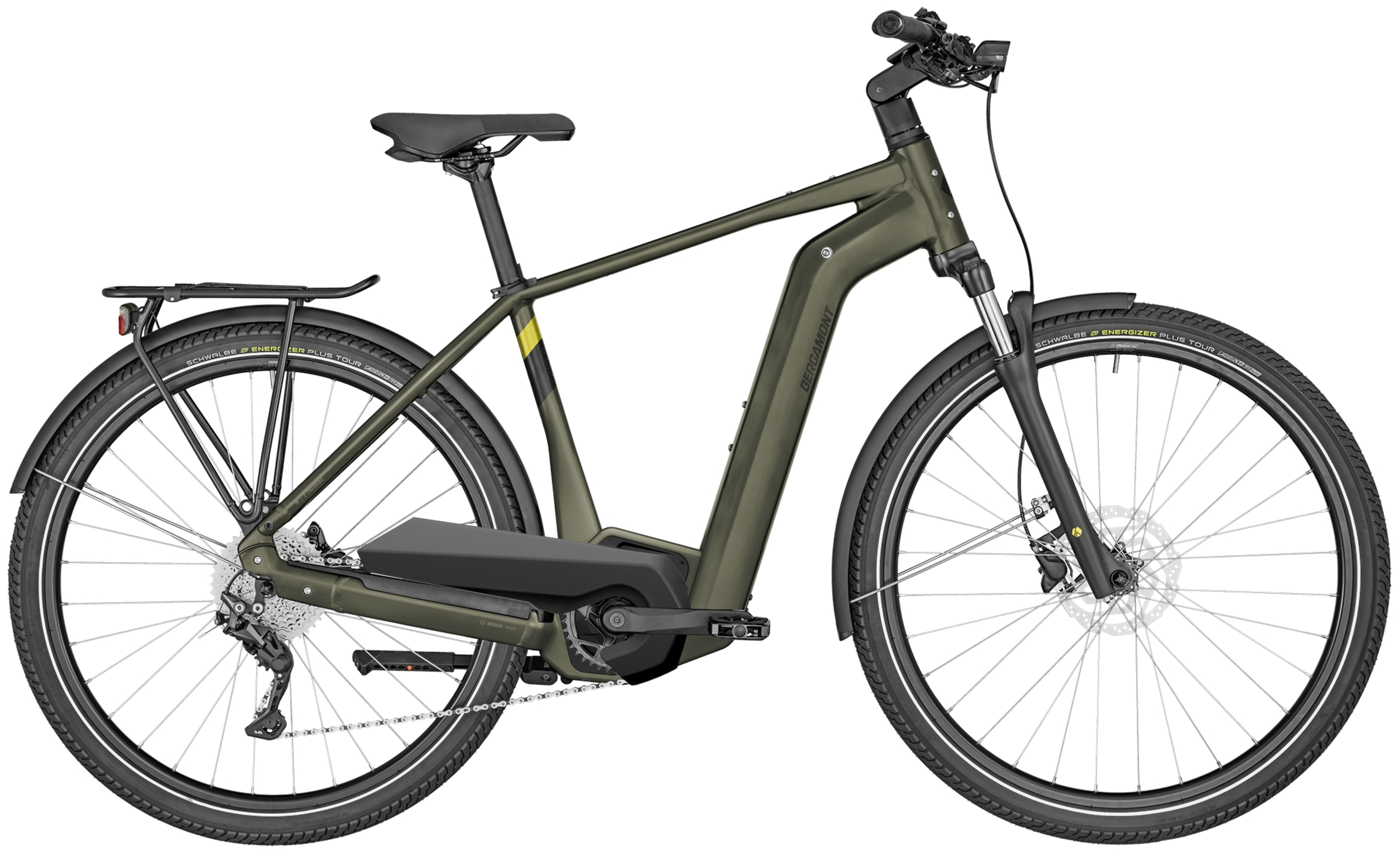 bergamont trekkingräder Bergamont E-Horizon Edition 5 Gent Diamant | Trekking E-Bike | matt khaki green