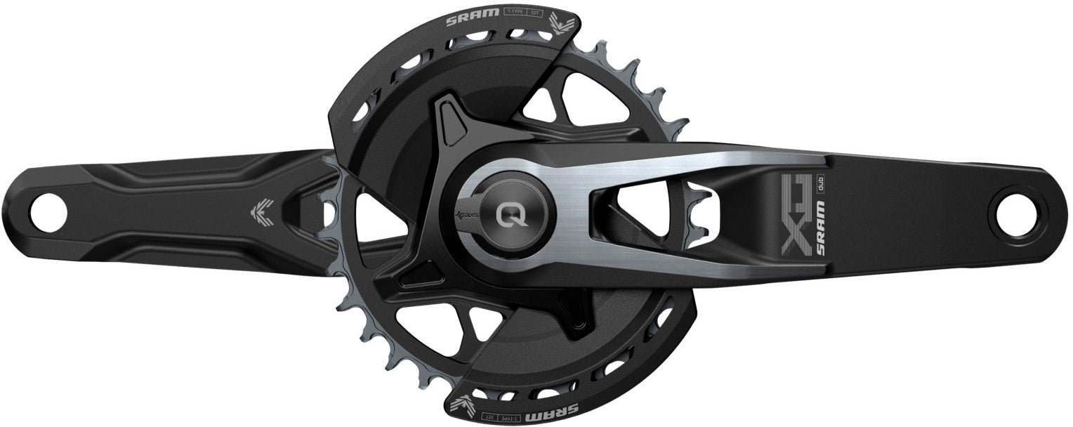 SRAM Quarq X0 Eagle AXS T-Type Powermeter Kurbelgarnitur 32Z 12-fach DM schwarz