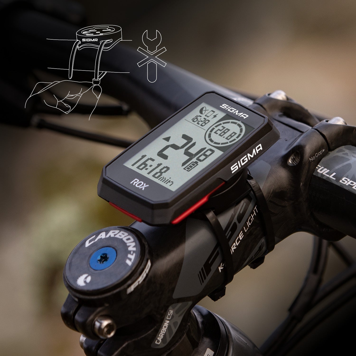 sigma fahrradcomputer navigation Sigma ROX 2.0 Fahrradcomputer incl. GPS Halterung schwarz