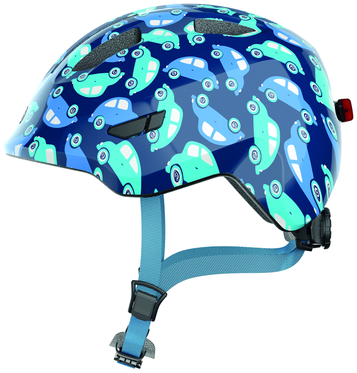 Abus SMILEY 3.0 LED Kinder Fahrradhelm | blue car & fahrrad.de