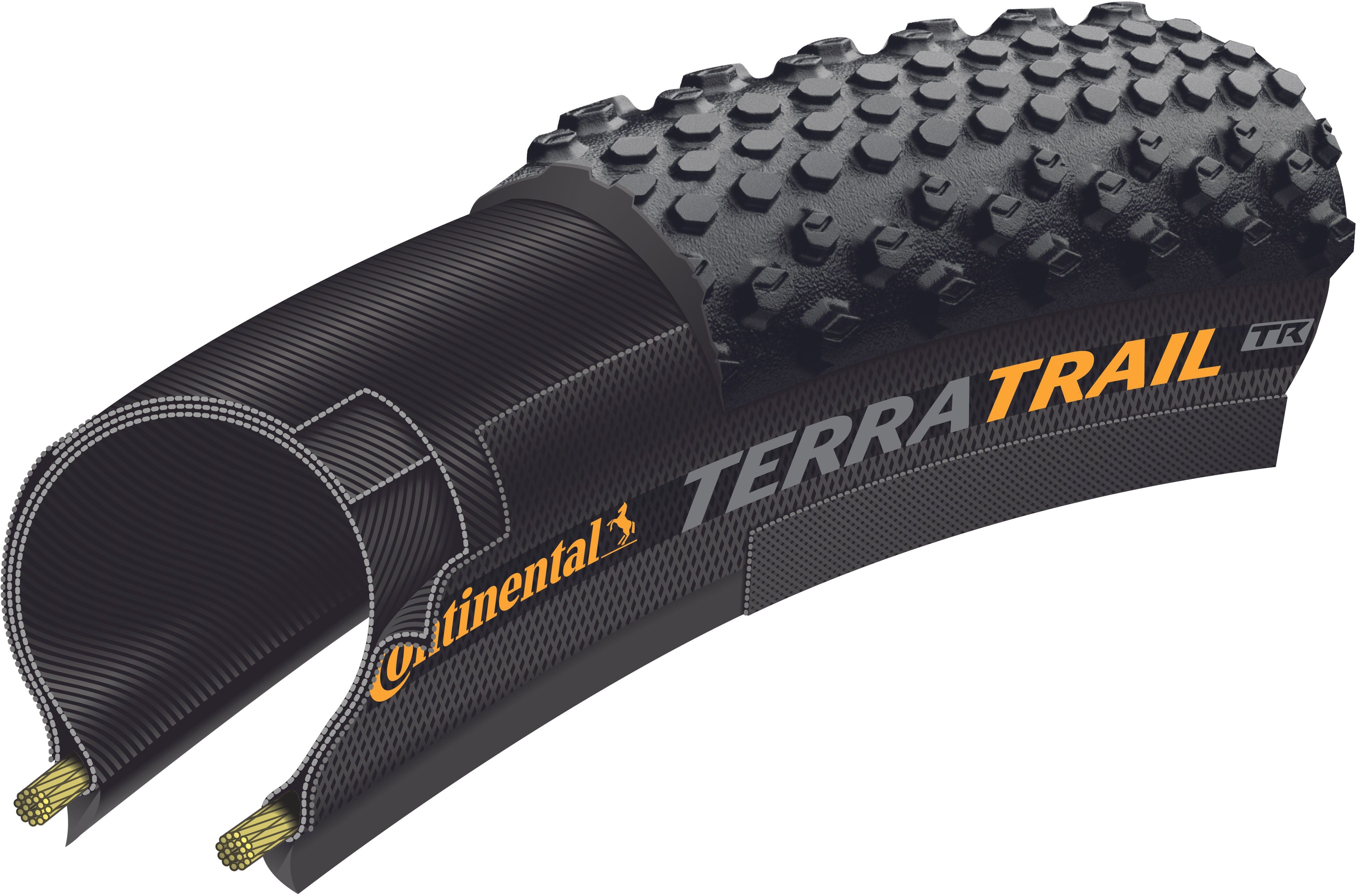 Continental Terra Trail ShieldWall Faltreifen 700x40C TLR E-25 schwarz/braun