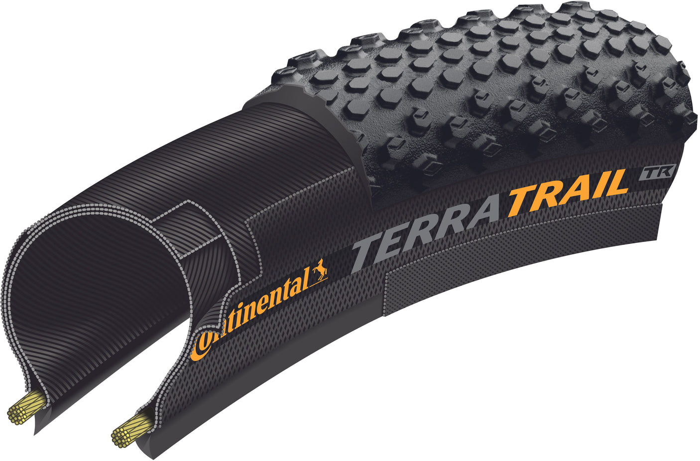 Continental Terra Trail ShieldWall Faltreifen 700x40C TLR E-25 schwarz/braun