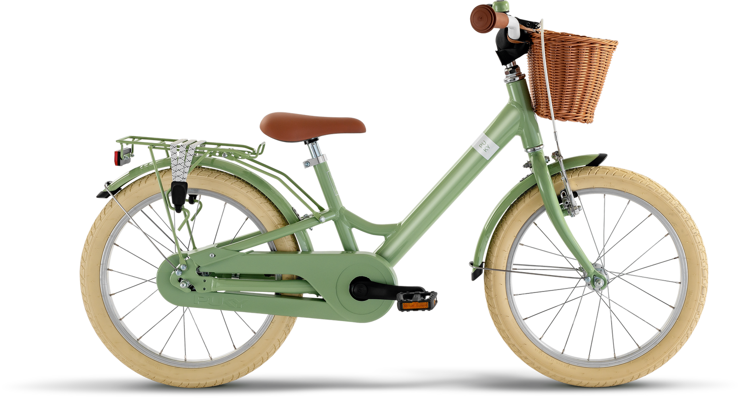 kinderfahrrad 18 zoll aluminium Puky YOUKE 18 Classic Alu (2026) | 18 Zoll Kinderfahrrad | retro green