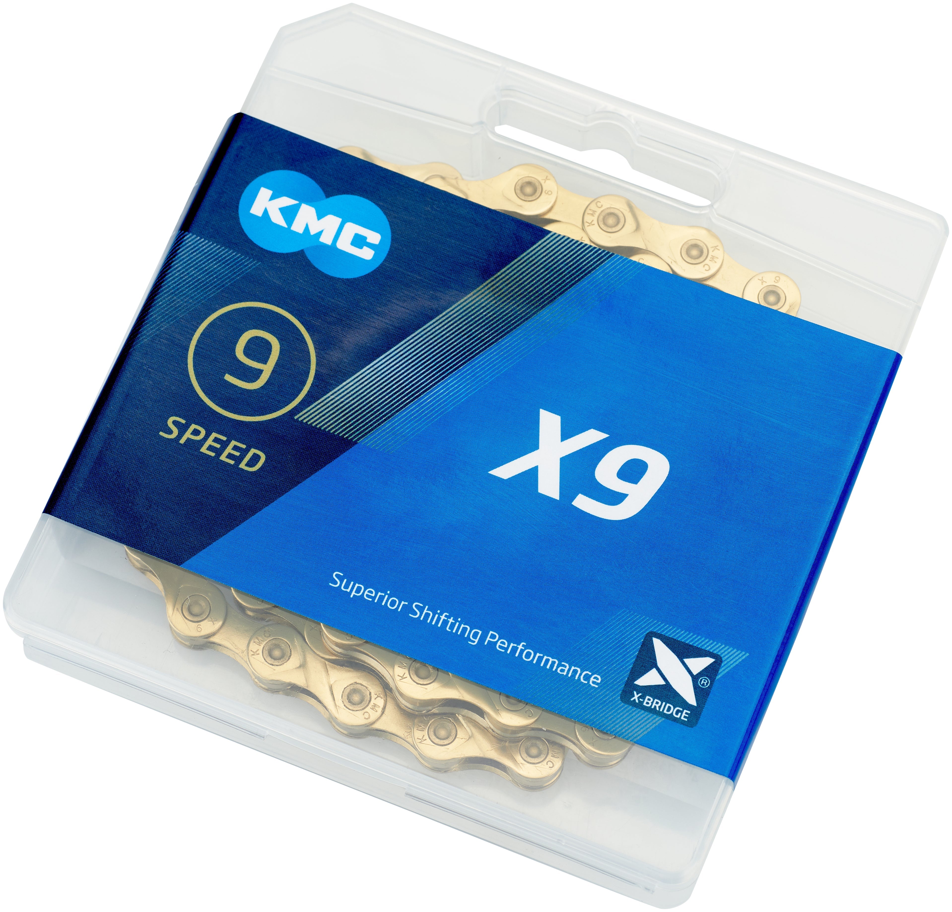 KMC X9 Ti-N Kette 9-fach gold